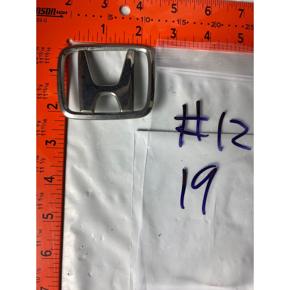 Honda Chrome Silver H Logo Emblem Badge Front Rear Trunk Replacement